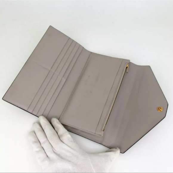 AUTH CELINE Tri-fold Color-block Wallet EUC - Picture 6 of 9